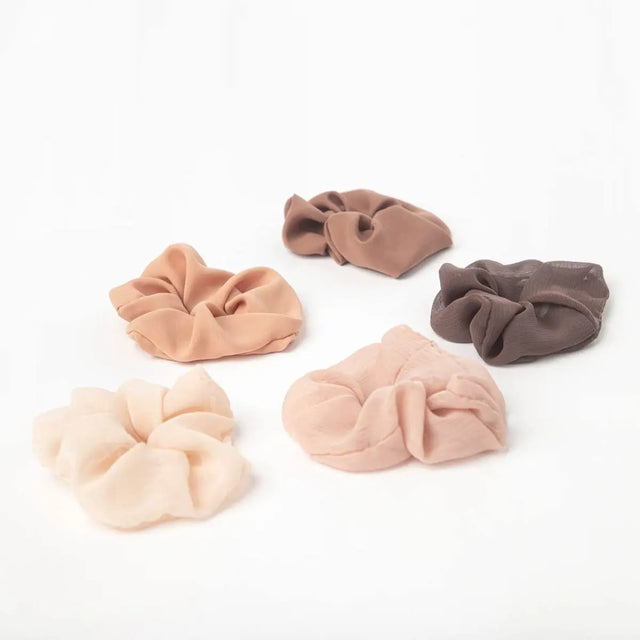 Ultrazierliche Satin Haargummis 6 Stück Eukalyptus von Kitsch