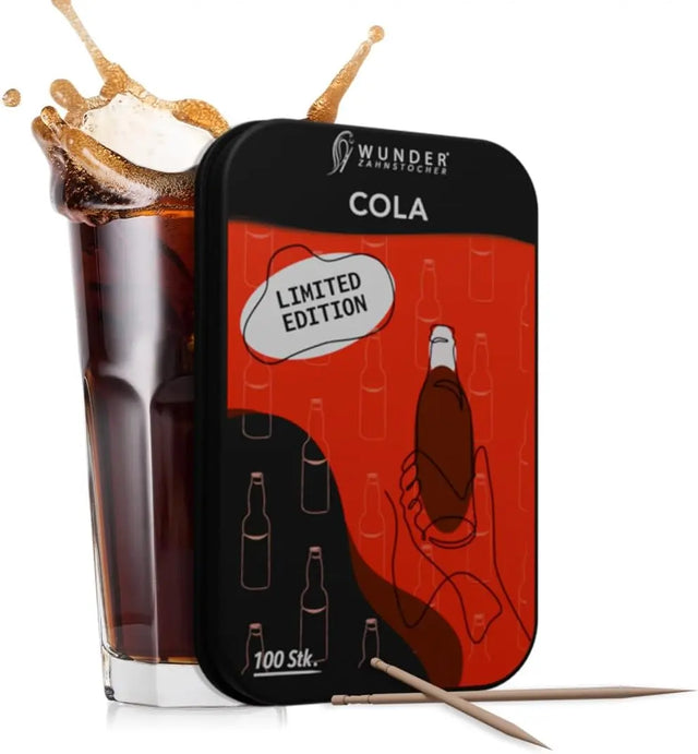 Zahnstocher mit Geschmack in Metalldose Limited Edition Cola von guteszeug.ch