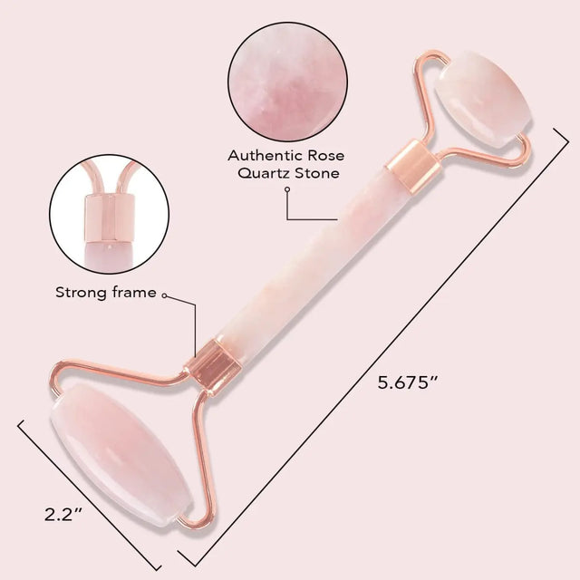 Rosenquarz Gesichtsroller von Kitsch