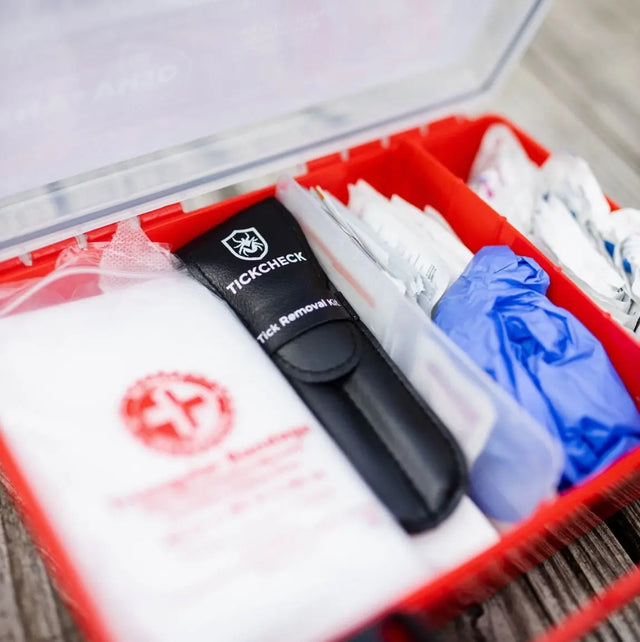 Premium Zeckenentferner Set Edelstahl mit Tasche für Mensch und Tier von Tickcheck