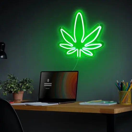 Neon Lampe Weed von Mad Monkey