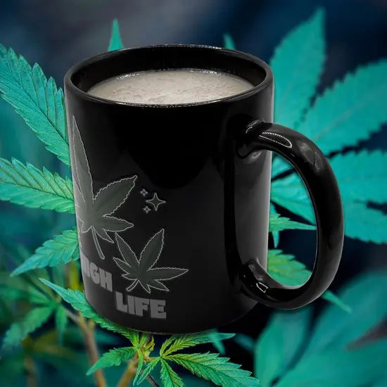 Tasse High Life Weed mit Farbwechsel von Mad Monkey