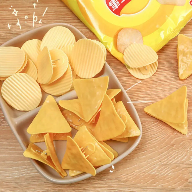Beutelclips In Chips Form Nacho und Pringles 4er Set von Homerely
