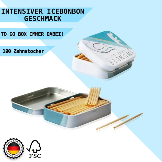 Zahnstocher mit Geschmack Eisbonbon von Wunder Zahnstocher