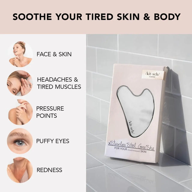 Edelstahl Gua Sha von Kitsch