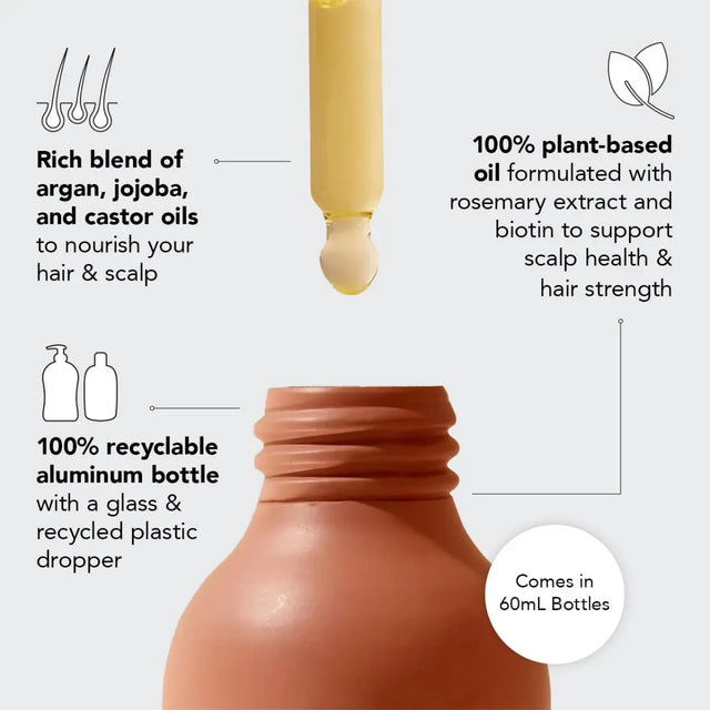 Kopfhautöl vor dem Waschen Rosmarin und Biotin 60 ml von Kitsch