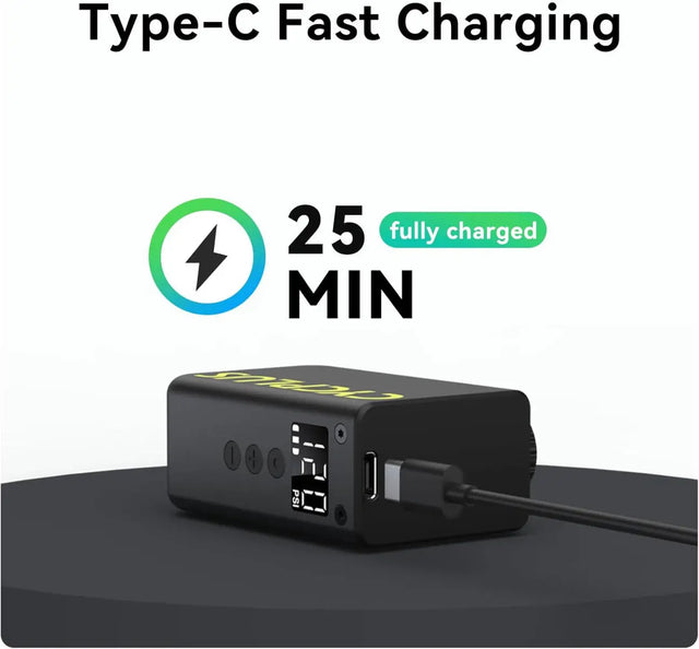 Fahrradpumpe AS2Ultra Elektrisch Mini Kompressor Akku von Cycplus