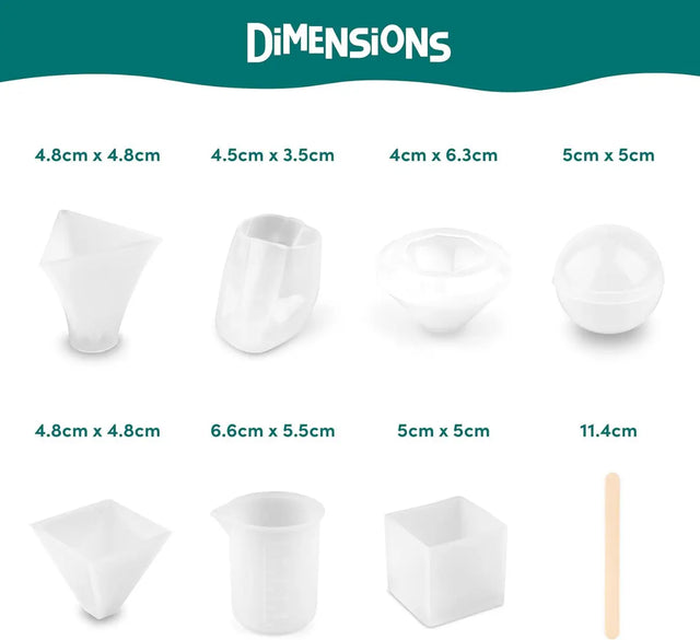 DIY Kunstharzformen 8-teilig von Twiddlers