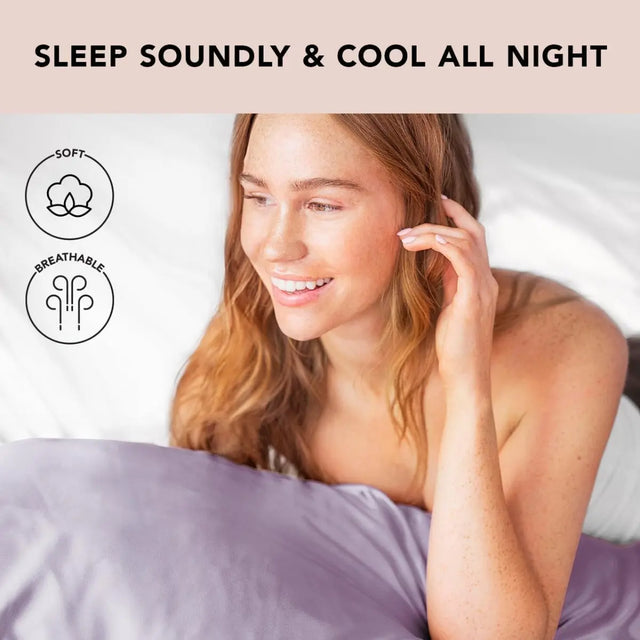 Satin Kissenbezug Lavendel von Kitsch