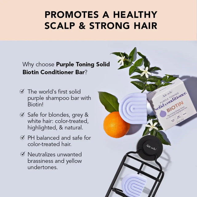 Purple Toning Solid Conditioner Bar von Kitsch