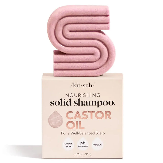 Pflegender Shampoo Riegel mit Rizinusöl von Kitsch