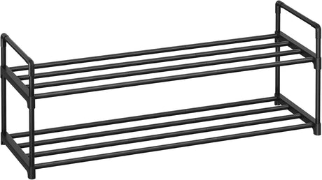 Schuhregal 2 Ebenen Schuh-Organizer Stapelbar von Songmics