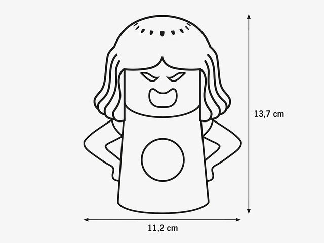 Mikrowellenreiniger Lila + Grün von Angry Mama