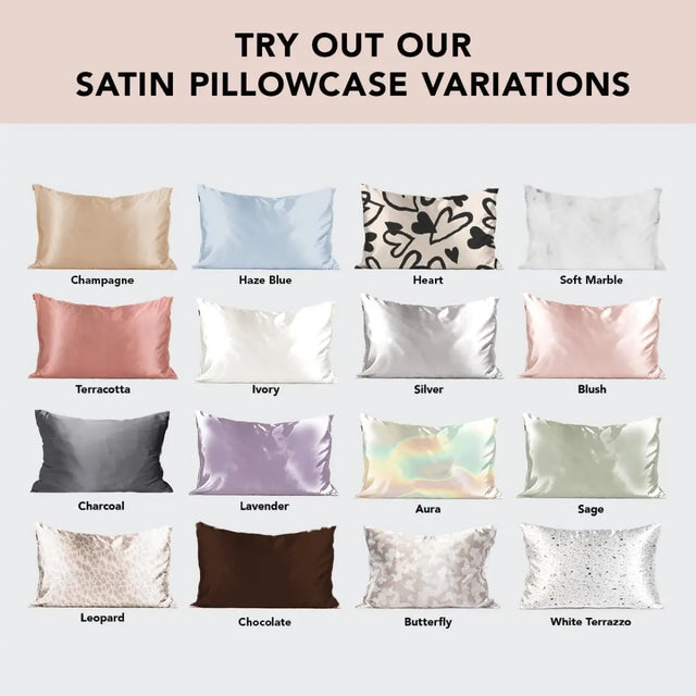 Satin Kissenbezug Lavendel von Kitsch