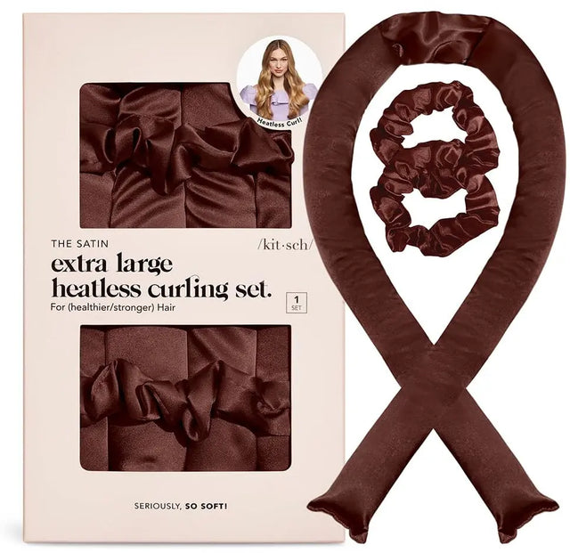 XL Heatless Curling Set Chocolate von Kitsch
