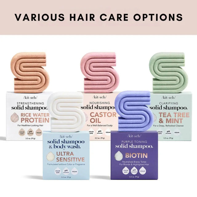 Pflegender Shampoo Riegel mit Rizinusöl von Kitsch