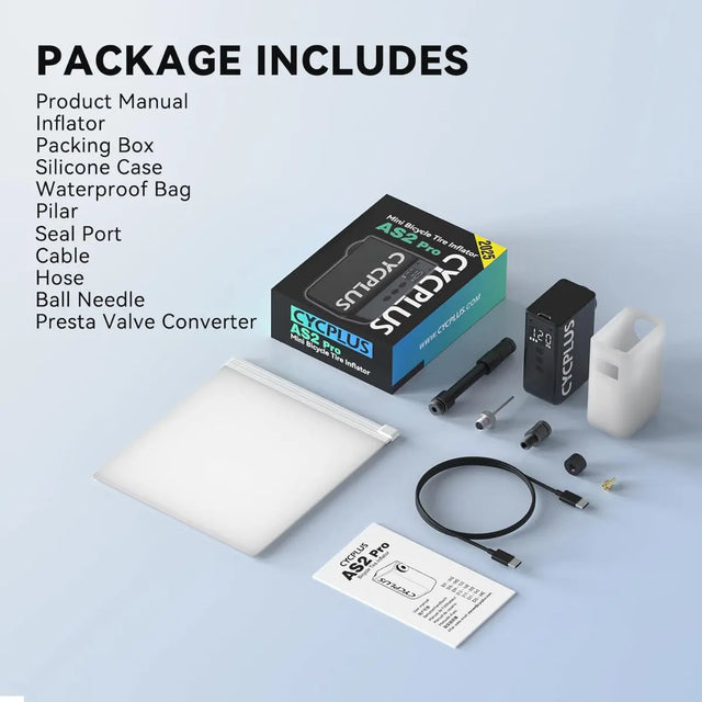 Fahrradpumpe AS2Pro Elektrisch Mini Kompressor Akku von Cycplus