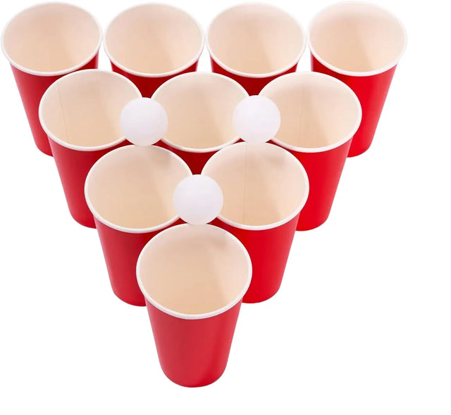 Beer Pong Set mit 25 Becher und 25 Bällen von Twiddlers