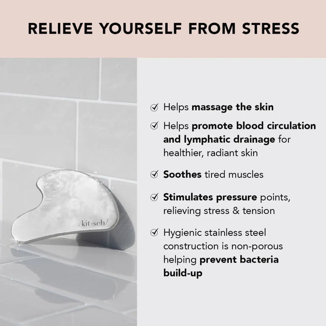 Edelstahl Gua Sha von Kitsch