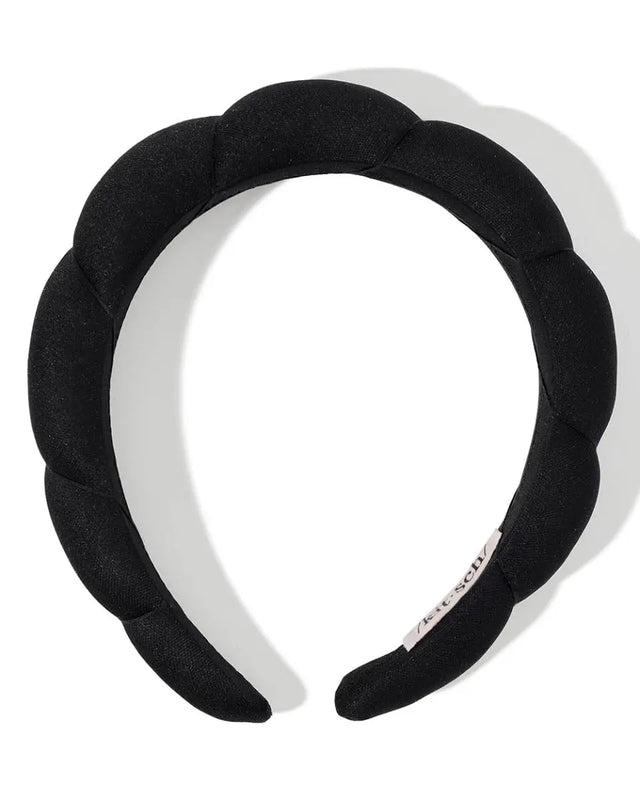 Puffy Stirnband Aus Recyceltem Stoff Schwarz von Kitsch