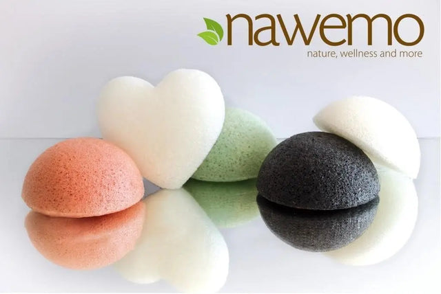 Konjac Schwamm Rosa Tonerde, für reife und müde Haut von Nawemo