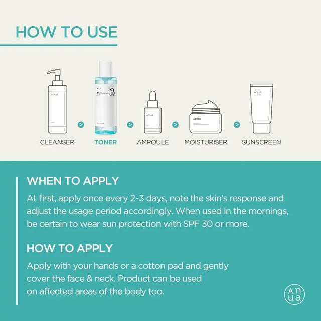 Peeling Toner Gesichtswasser Bha 150ml von Anua