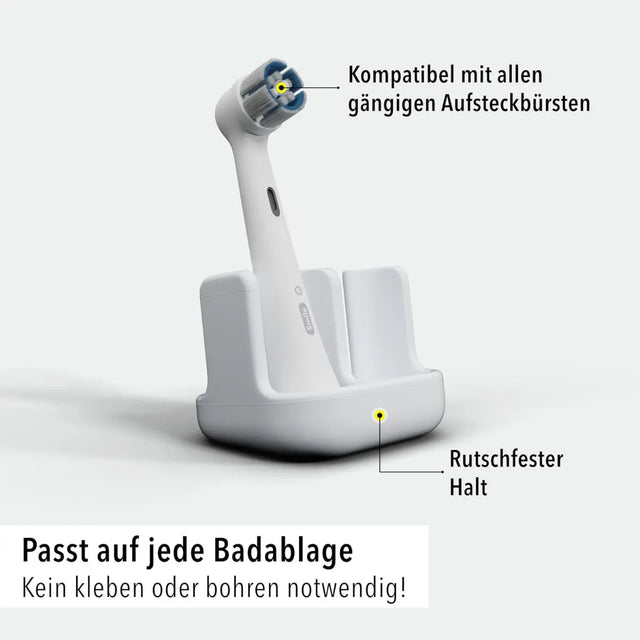 Aufsteckbürstenhalter 2er Weiss von Qikfresh