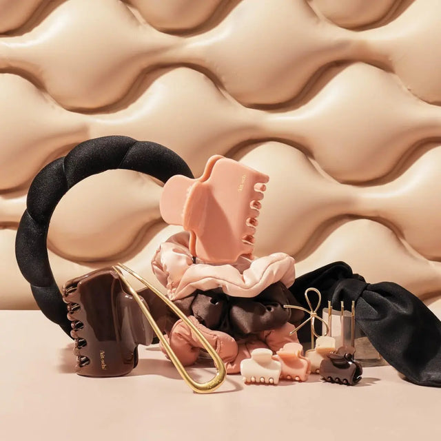 Puffy Stirnband Aus Recyceltem Stoff Schwarz von Kitsch