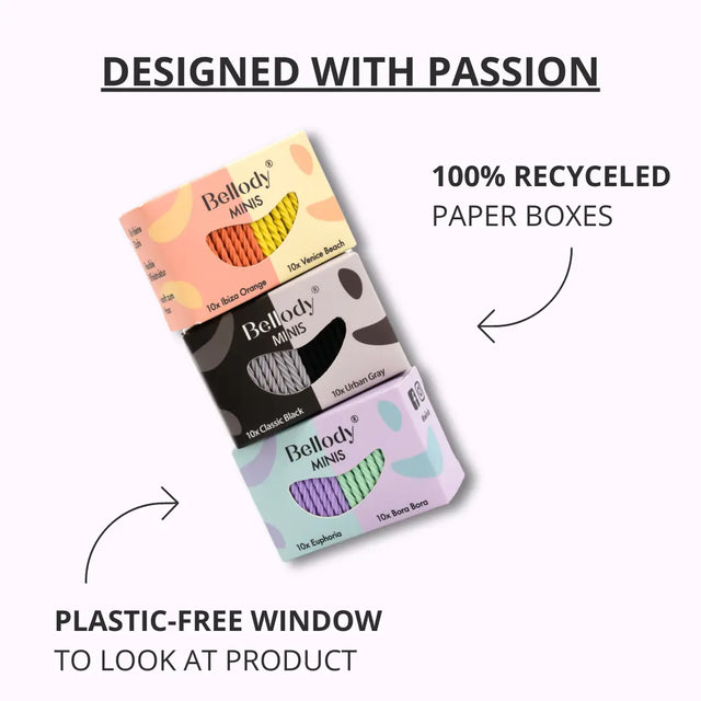 Mini Haargummis Mint Violet 20er Set von Bellody