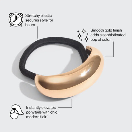 Haarband Metallwolke Gold M von Kitsch