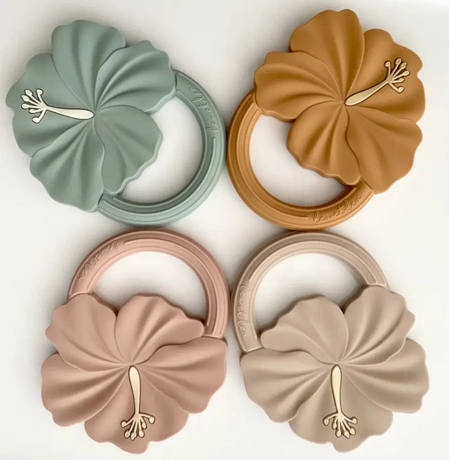 Beissring und Zahnungshilfe Hibiskus für sicheres Zahnen von Leo et Lea