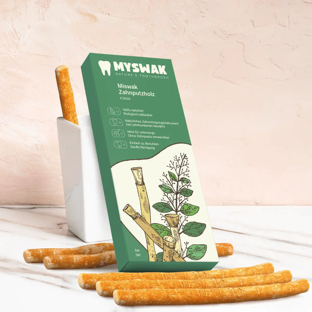 Miswak Natürliches Zahnputzholz 6 Stück von MYSWAK