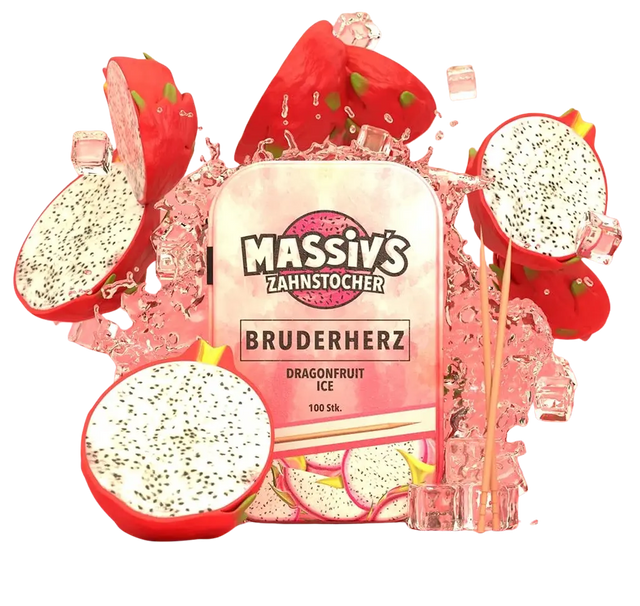 Massiv's Bruderherz Zahnstocher mit Geschmack Dragonfruit Ice von Wunder Zahnstocher