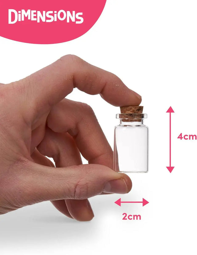 Glasflasche mit Korkstopper mini 60 Stück von Twiddlers