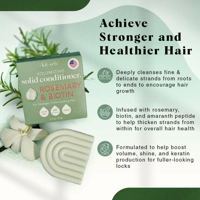 Volumen-Conditioner Bar mit Rosmarin & Biotin von Kitsch