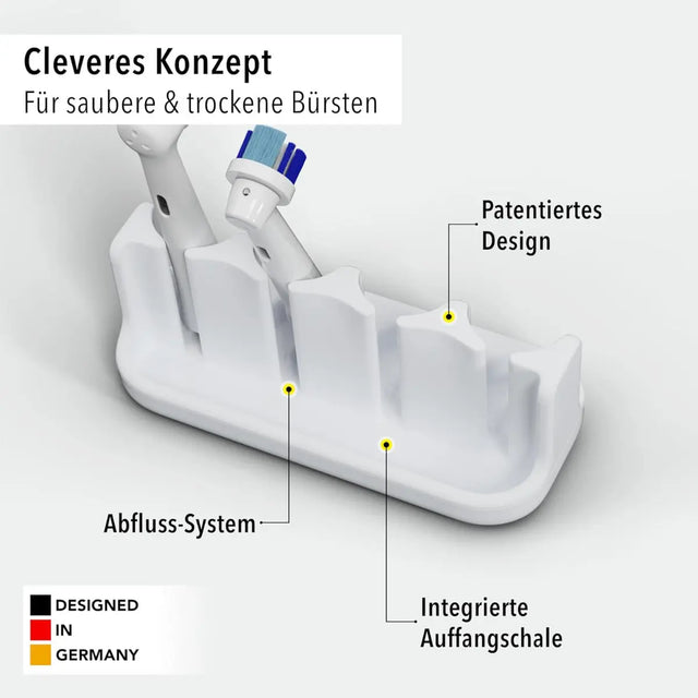 Aufsteckbürstenhalter 4er Weiss von Qikfresh