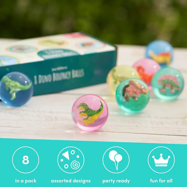 Gummiball Dinosaurier 8 Stück von Twiddlers