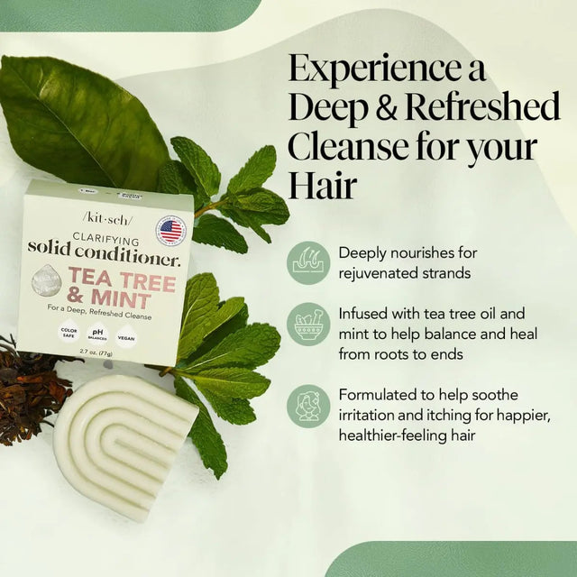 Feste Haarspülung mit Teebaum und Minze von Kitsch