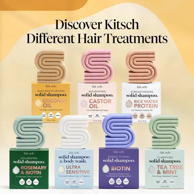 Shampoo-Riegel mit Kokosnussöl für Feuchtigkeit von Kitsch