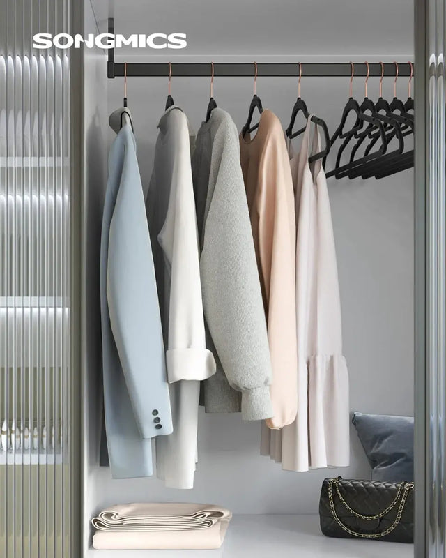 Kleiderbügel Samt 30er Set Schwarz von Songmics