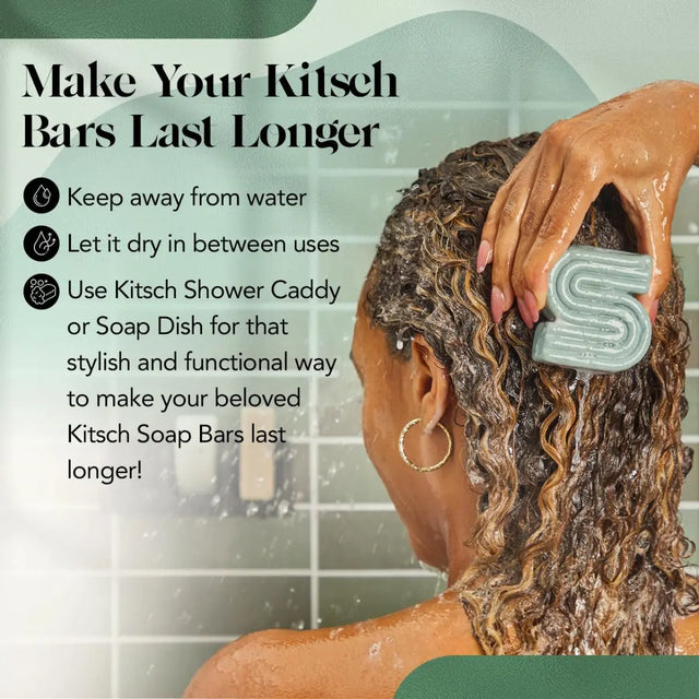 Festes Shampoo mit Rosmarin & Biotin für volles Haar von Kitsch