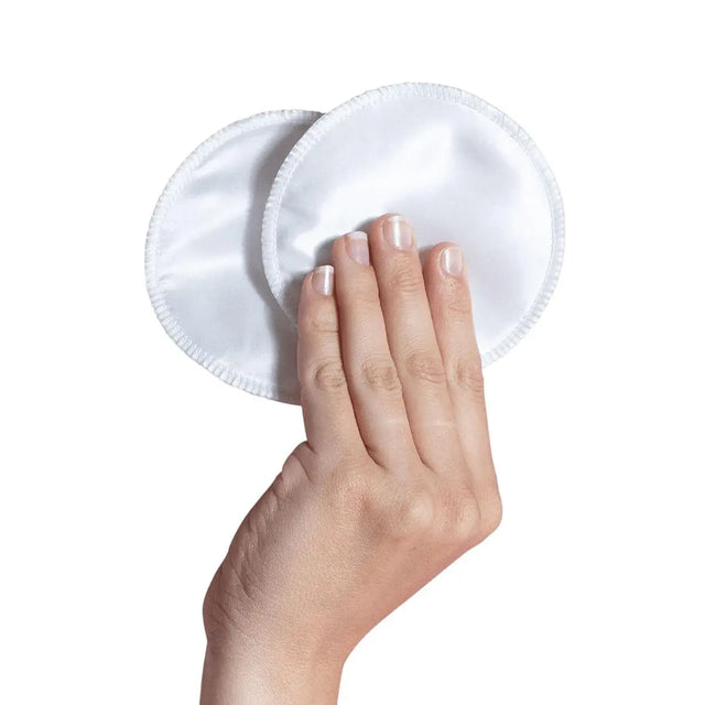 Stilleinlagen wiederverwendbar Seide Weiss 6er Set von Carriwell