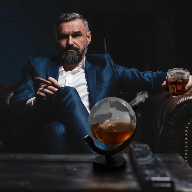 Whisky Gläser & Dekanter Globus von Oak & Steel