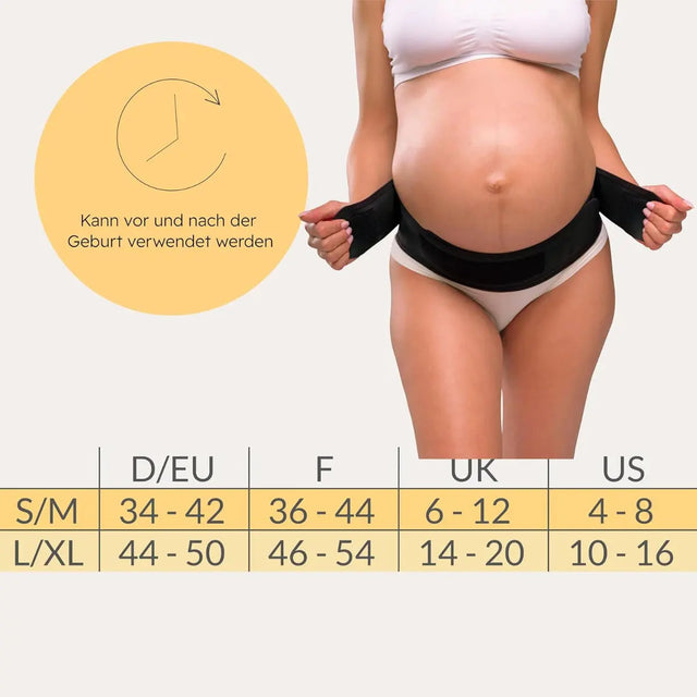 Stützgürtel für Schwangere Schwarz L/XL von Carriwell