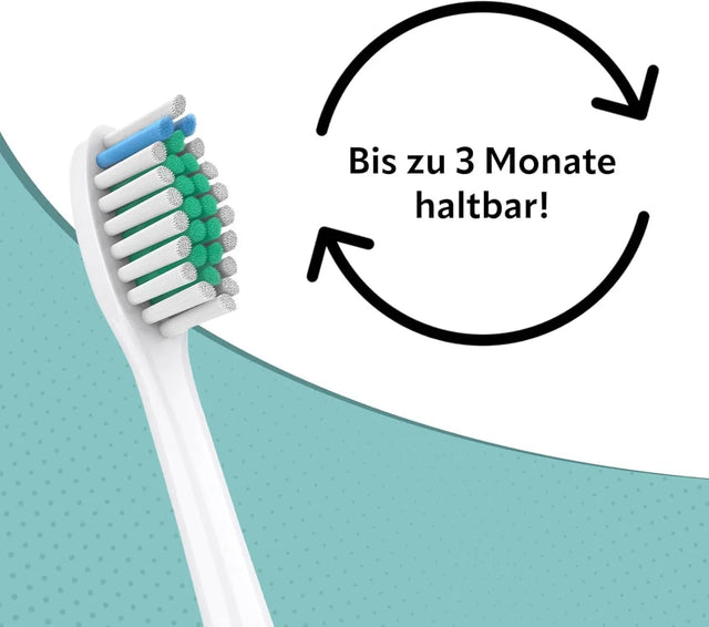 Ersatzbürsten Standard kompatibel mit Philips 8er Pack weiss von Ora-Care