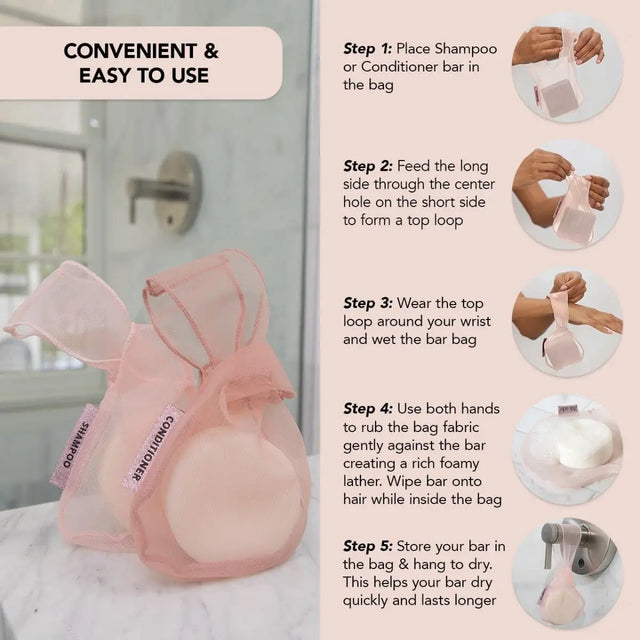 Shampoo Beauty Bar Bag Blush von Kitsch