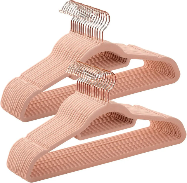 Kleiderbügel Samt 30er Set Roségold von Songmics