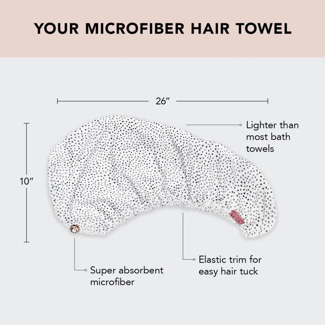 Mikrofaser-Haarhandtuch Micro Dot von Kitsch