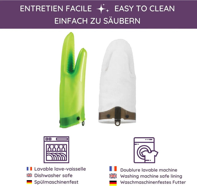 Backhandschuh Orka Tex Silikon grün von Mastrad