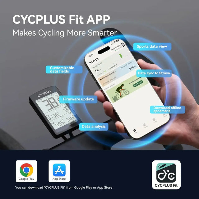 Fahrradcomputer M3 GPS Kabellos 2.8 Zoll LCD von Cycplus